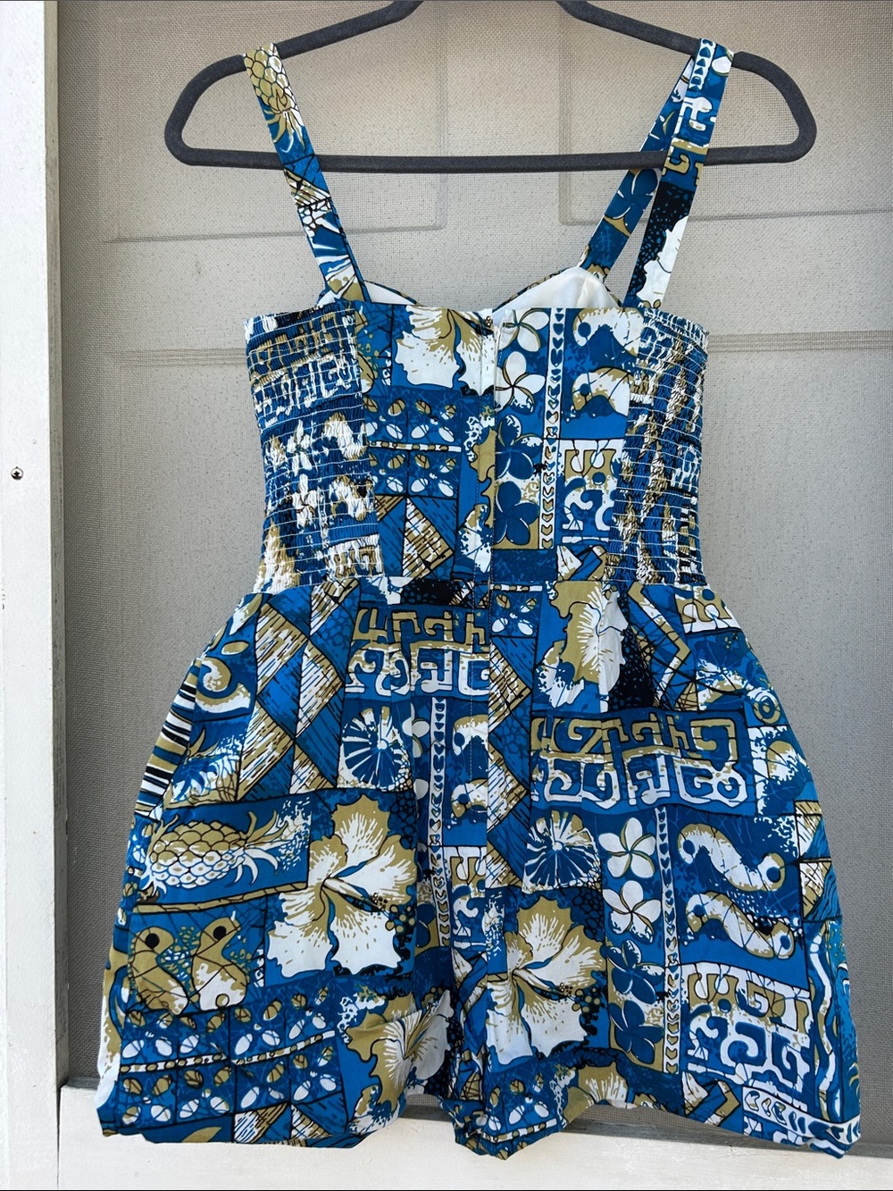 Blue Pineapple Print Piece Romper - Picture 8 of 8
